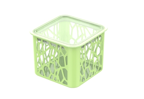 Hũ nhựa Duy Tân 2 Màu Vuông No.1352