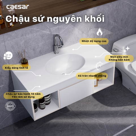 Bộ Lavabo tủ Caesar LF5028 + EH05028DDV