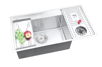 Chậu rửa chén 1 hộc Luxta LC8949-3.0 Inox 304 dài 89cm