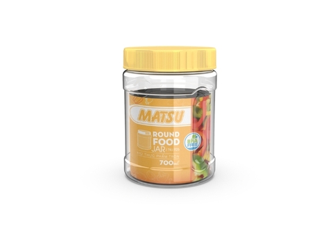 Hũ Thực Phẩm nhựa Duy Tân Matsu Tròn 700ml No.F926