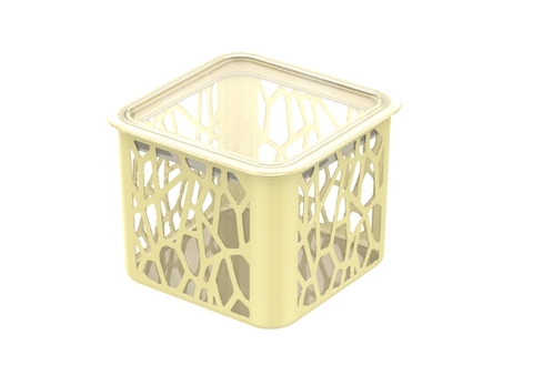 Hũ nhựa Duy Tân 2 Màu Vuông No.1352