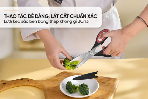 Kéo cắt đa năng 225 thép không gỉ Sunhouse KS-SC225
