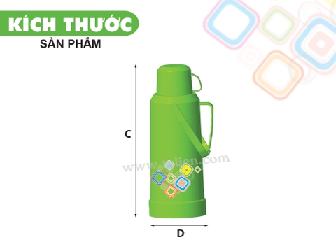 Phích Nước Nóng Hoshi 2L nhựa Tý Liên No.0907
