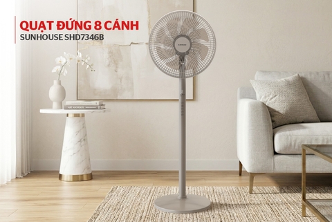 Quạt đứng 8 cánh Sunhouse SHD7346B