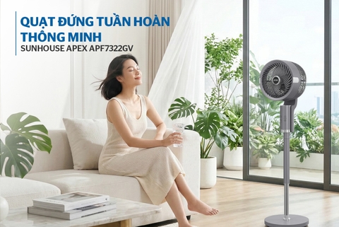 Quạt đứng tuần hoàn thông minh Sunhouse Apex APF7322GV