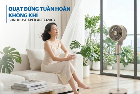 Quạt đứng tuần hoàn không khí Sunhouse Apex APF7320GY