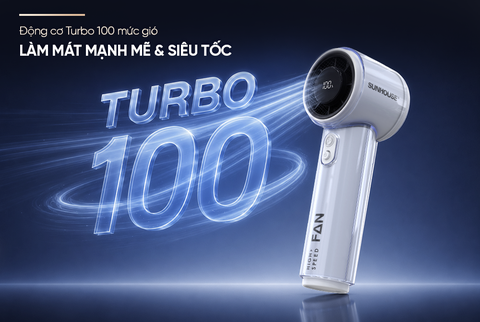 Quạt sạc mini cầm tay Sunhouse SHD7105