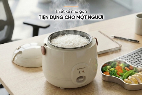 Nồi cơm điện 0.4L Sunhouse SHD8206W