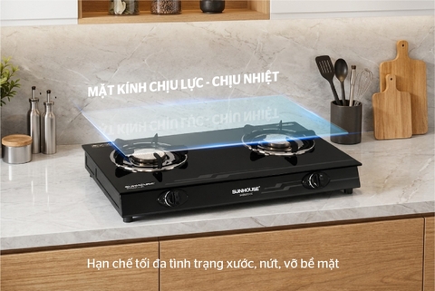 Bếp gas dương hồng ngoại Sunhouse SHB31013-EC