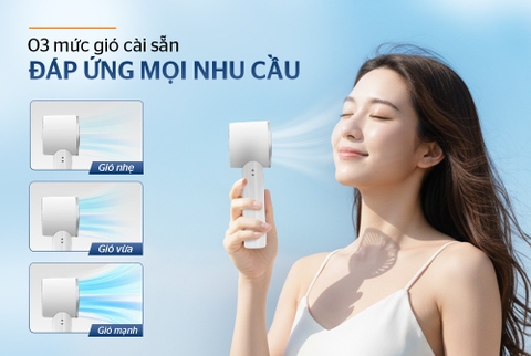 Quạt sạc mini cầm tay Sunhouse SHD7113