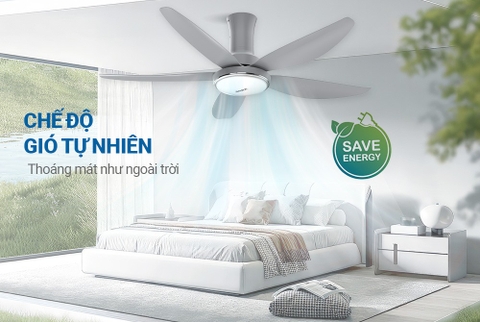 Quạt trần 5 cánh có đèn Sunhouse Apex APF7676G