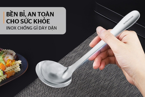 Muôi vá múc canh Inox Sunhouse Healthy KS-LA220I