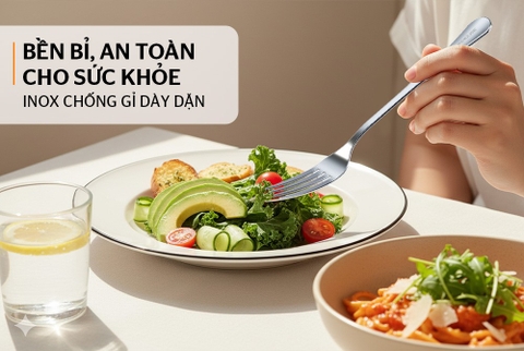 Bộ 2 nĩa dĩa ăn Inox Sunhouse Healthy KS-S2FO200I