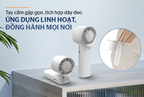 Quạt sạc mini cầm tay Sunhouse SHD7113