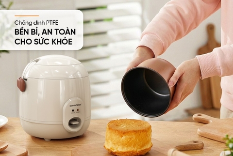Nồi cơm điện 0.4L Sunhouse SHD8206W