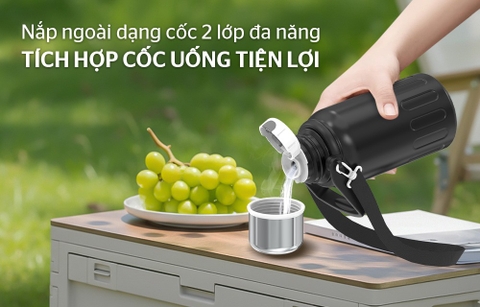 Bình giữ nhiệt PowerJug 850 ml Sunhouse KS-TU850PB