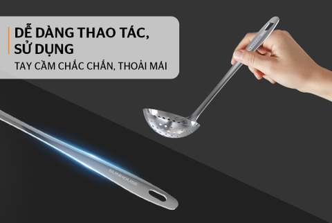 Muôi vá thủng Inox Sunhouse Healthy KS-SL220I