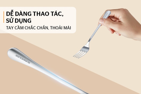 Bộ 2 nĩa dĩa ăn Inox Sunhouse Healthy KS-S2FO200I