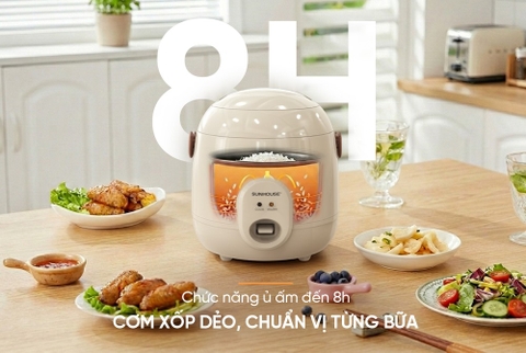 Nồi cơm điện 0.4L Sunhouse SHD8206W