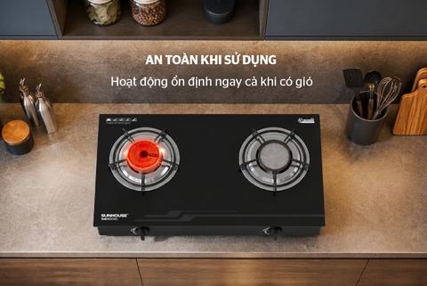 Bếp gas dương hồng ngoại Sunhouse SHB31013-EC