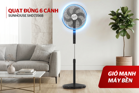 Quạt đứng 6 cánh Sunhouse SHD7356B