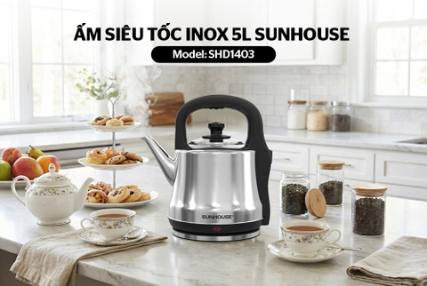 Ấm siêu tốc Inox 5L Sunhouse SHD1403