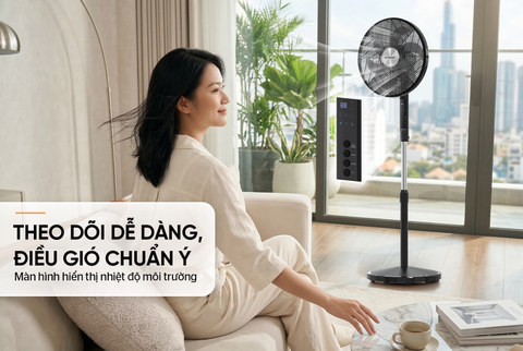 Quạt đứng 6 cánh Sunhouse SHD7356B