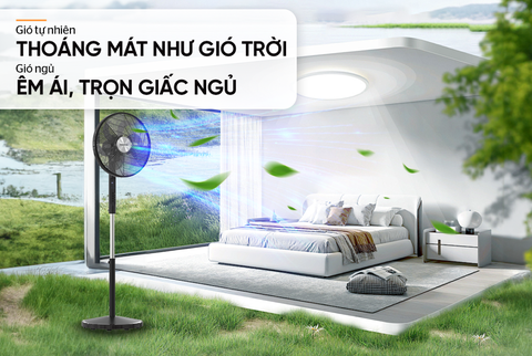 Quạt đứng 6 cánh Sunhouse SHD7356B