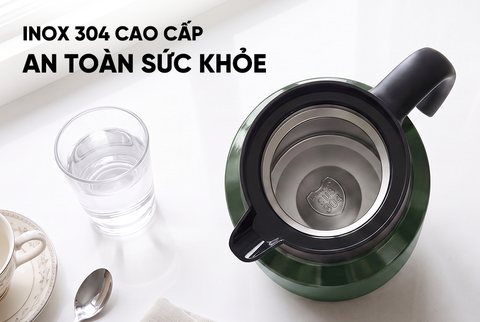 Ấm giữ nhiệt inox 1.0 L Sunhouse Healthy KS-TH1000IG