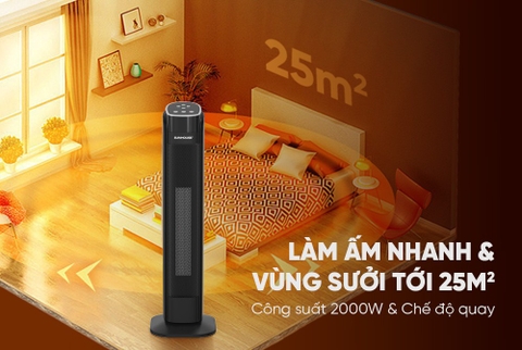 Sưởi điện Ceramic Sunhouse SHD7077