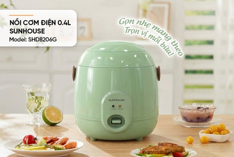 Nồi cơm điện 0.4L Sunhouse SHD8206G