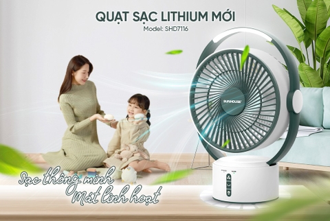 Quạt sạc Sunhouse SHD7116