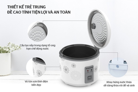 Nồi cơm điện 1.8L Sunhouse SHD8603