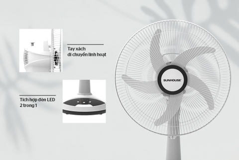 Quạt sạc Sunhouse SHD7223