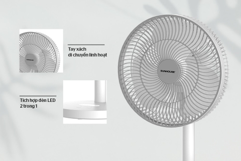 Quạt sạc Sunhouse SHD7115