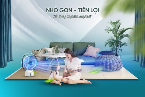 Quạt sạc Sunhouse SHD7116