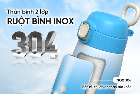 BÌnh giữ nhiệt trẻ em GripPal 420ml Sunhouse KS-TU420GB