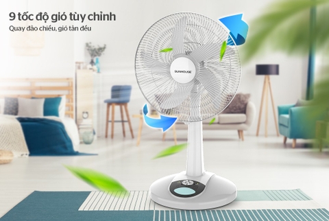 Quạt sạc Sunhouse SHD7228