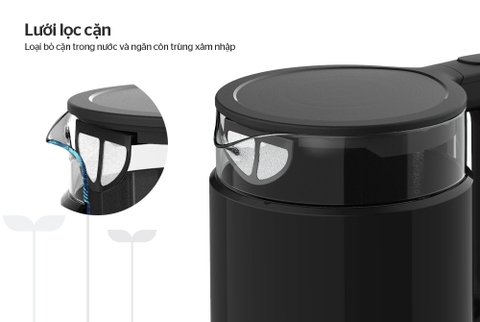 Ấm siêu tốc thủy tinh 1.7L Sunhouse SHD1330