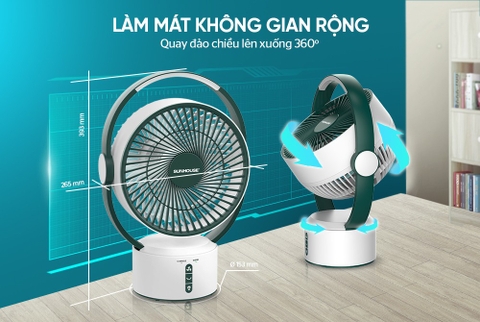 Quạt sạc Sunhouse SHD7116