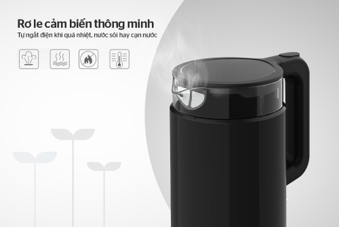Ấm siêu tốc thủy tinh 1.7L Sunhouse SHD1330