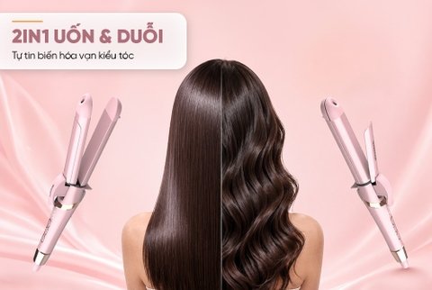 Máy uốn duỗi tóc 2 trong 1 Sunhouse SHD2344