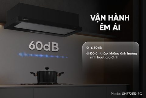 Máy hút mùi âm tủ Sunhouse SHB72115-EC