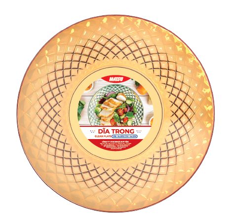 Dĩa Trong nhựa Duy Tân 2T6 No.1376