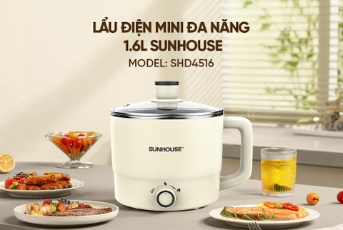 Lẩu điện mini đa năng 1.6L Sunhouse SHD4516