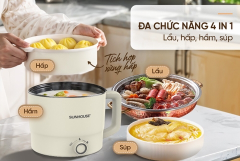 Lẩu điện mini đa năng 1.6L Sunhouse SHD4516
