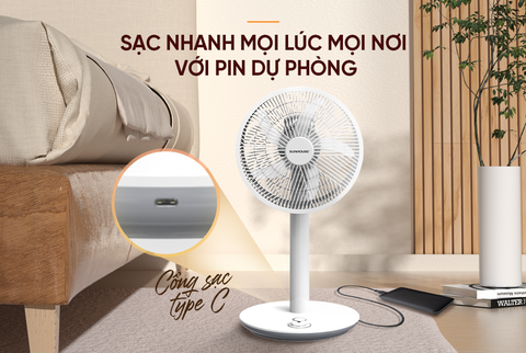 Quạt sạc Sunhouse SHD7221