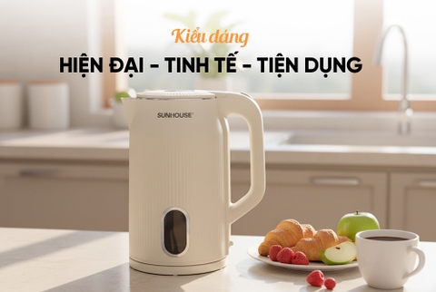 Ấm siêu tốc Inox 2 lớp 3L Sunhouse SHD1365