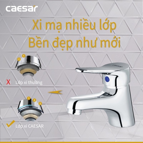 Vòi lavabo chậu rửa mặt Caesar B111C nước lạnh