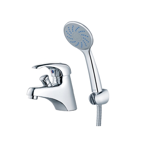 Vòi lavabo chậu rửa mặt Caesar B136CU nóng lạnh kèm tay sen